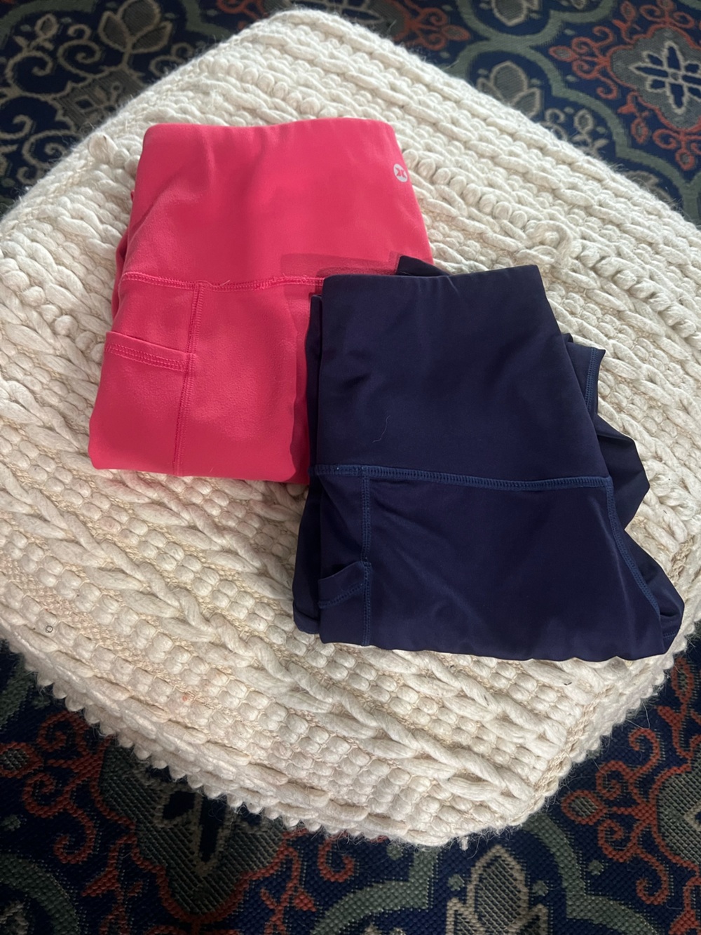 RBX Women’s Leggings Set - Navy and Hot Pink